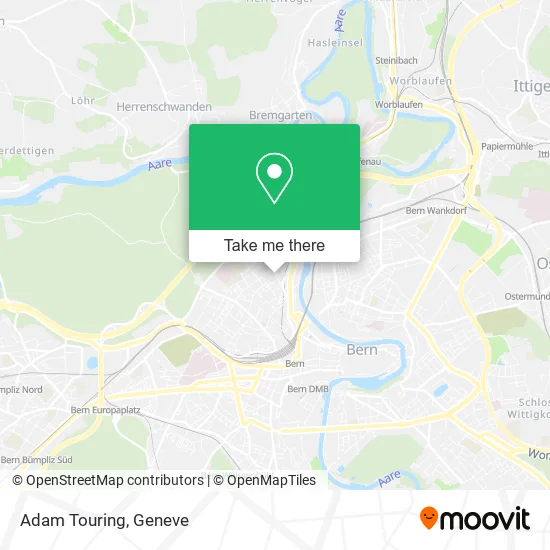 Adam Touring map