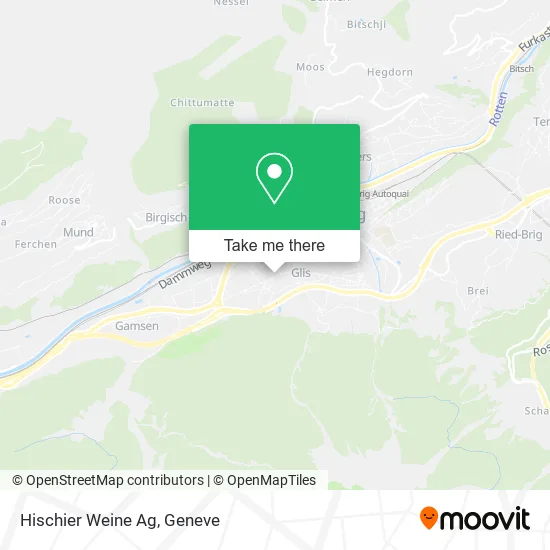 Hischier Weine Ag map