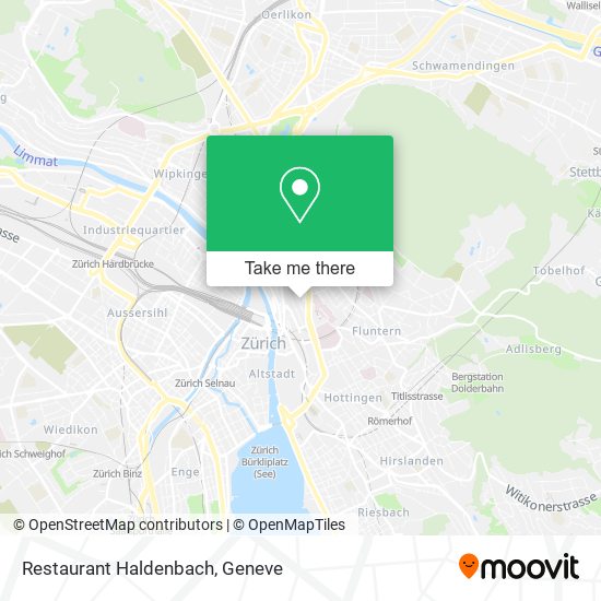 Restaurant Haldenbach map