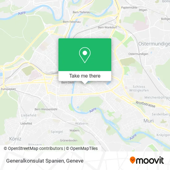 Generalkonsulat Spanien map