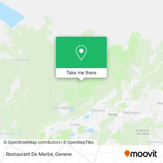 Restaurant De Merbé map