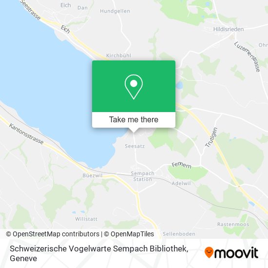 Schweizerische Vogelwarte Sempach Bibliothek map