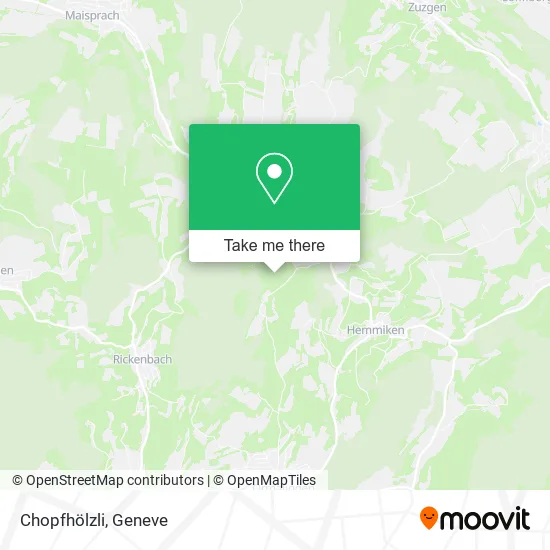 Chopfhölzli map