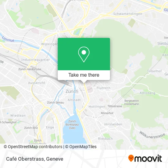 Café Oberstrass map