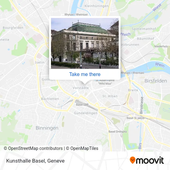 Kunsthalle Basel map