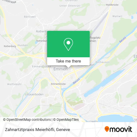 Zahnartztpraxis Meierhöfli map