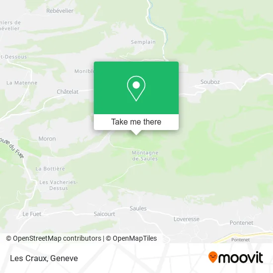 Les Craux map