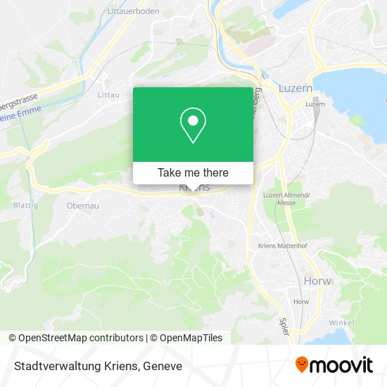 Stadtverwaltung Kriens map