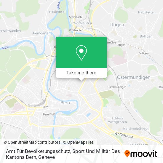 Amt Für Bevölkerungsschutz, Sport Und Militär Des Kantons Bern map