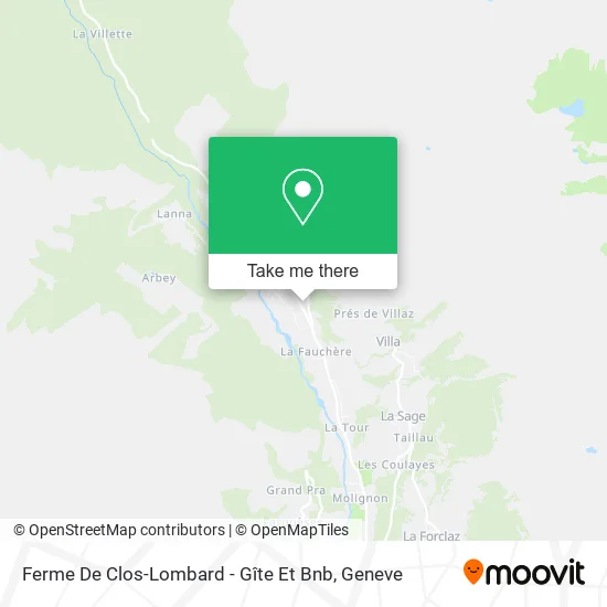 Ferme De Clos-Lombard - Gîte Et Bnb map