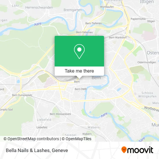 Bella Nails & Lashes map
