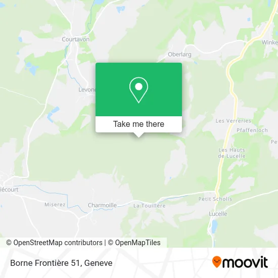 Borne Frontière 51 map