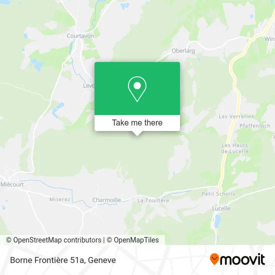 Borne Frontière 51a map