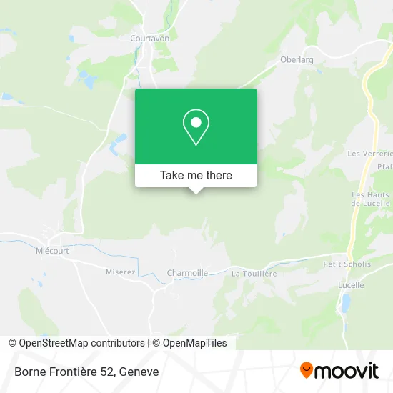 Borne Frontière 52 map