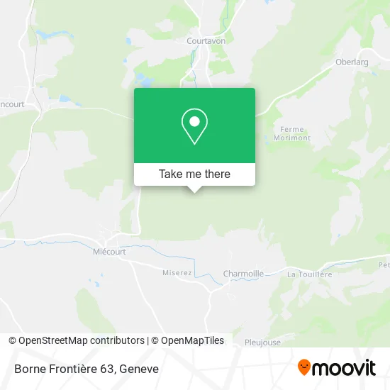 Borne Frontière 63 map