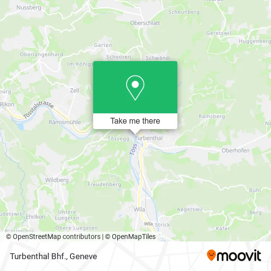 Turbenthal Bhf. map