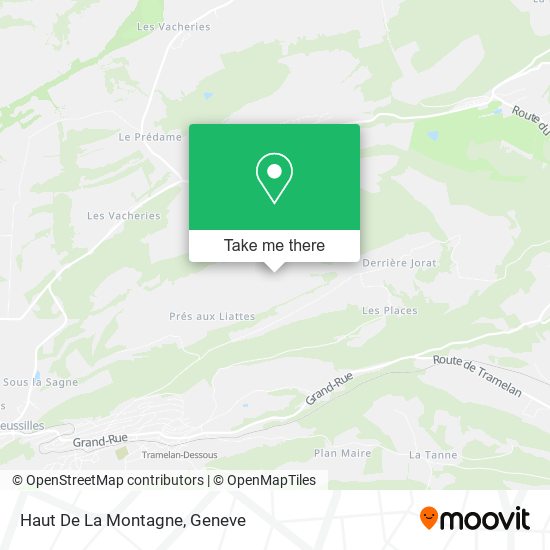 Haut De La Montagne map