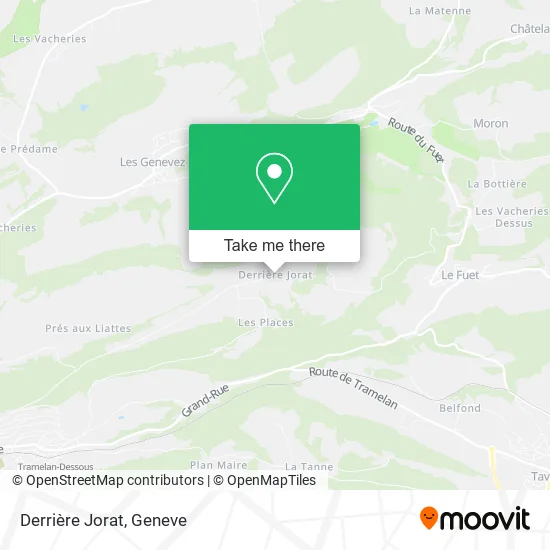 Derrière Jorat map