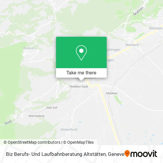Biz Berufs- Und Laufbahnberatung Altstätten map