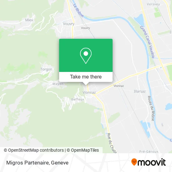 Migros Partenaire map