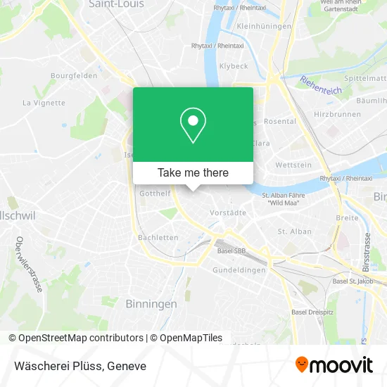 Wäscherei Plüss map