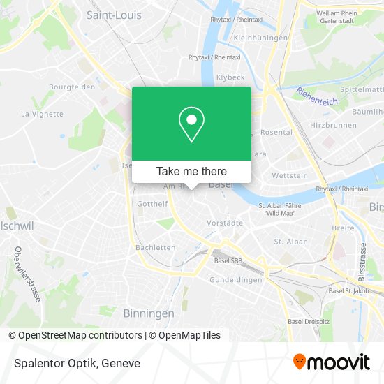 Spalentor Optik map