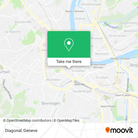 Diagonal map