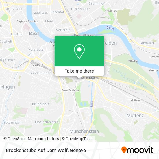 Brockenstube Auf Dem Wolf map