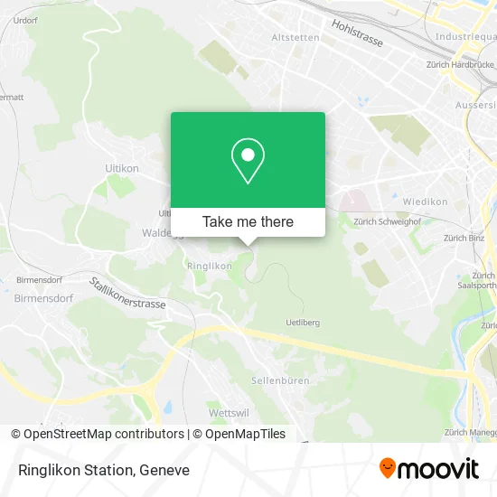 Ringlikon Station map