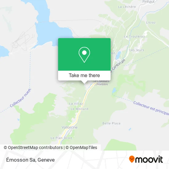Émosson Sa map