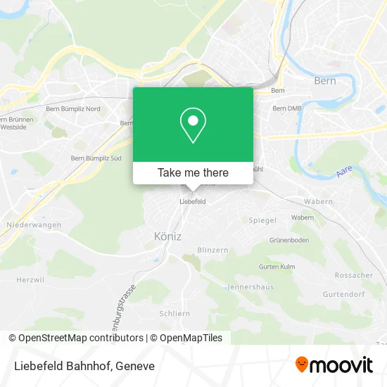 Liebefeld Bahnhof map