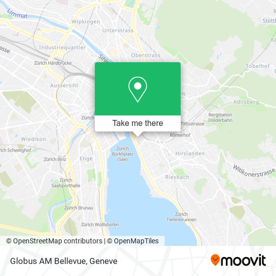 Globus AM Bellevue map