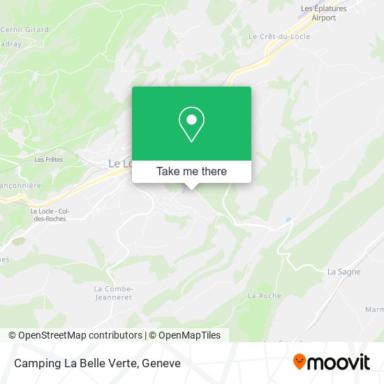 Camping La Belle Verte map