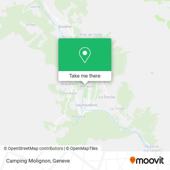 Camping Molignon map