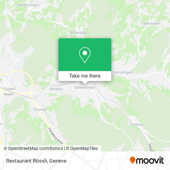 Restaurant Rössli map