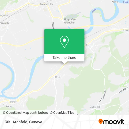 Rüti Archfeld map