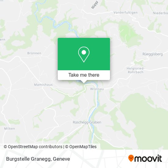 Burgstelle Granegg map