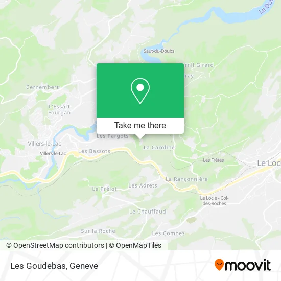 Les Goudebas map