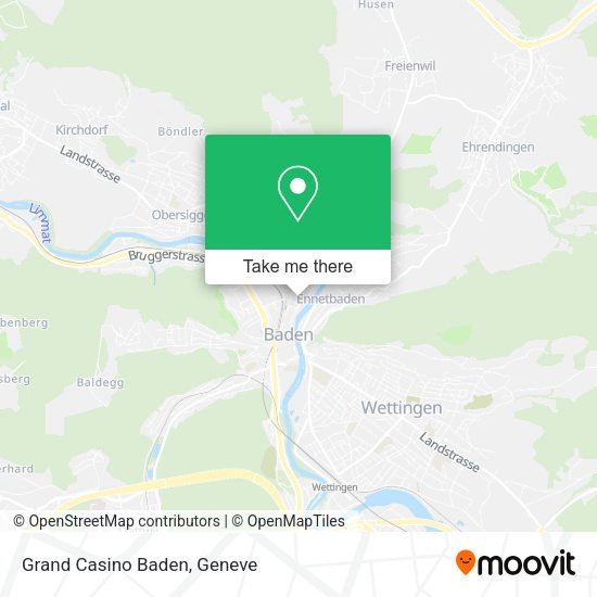 Grand Casino Baden map