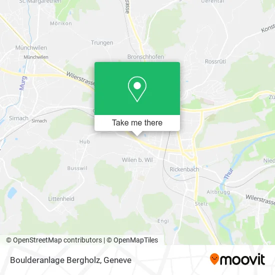 Boulderanlage Bergholz map