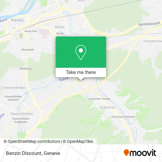 Benzin Discount map