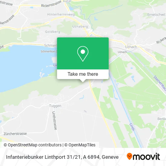 Infanteriebunker Linthport 31 / 21, A 6894 map