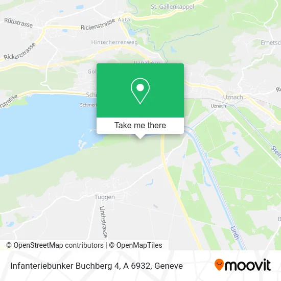 Infanteriebunker Buchberg 4, A 6932 map