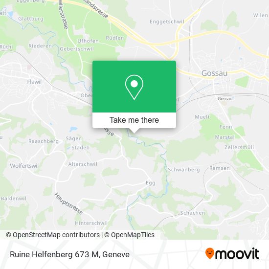 Ruine Helfenberg 673 M map