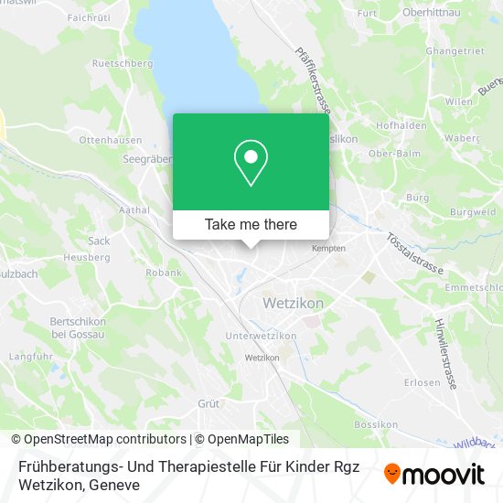 Frühberatungs- Und Therapiestelle Für Kinder Rgz Wetzikon map