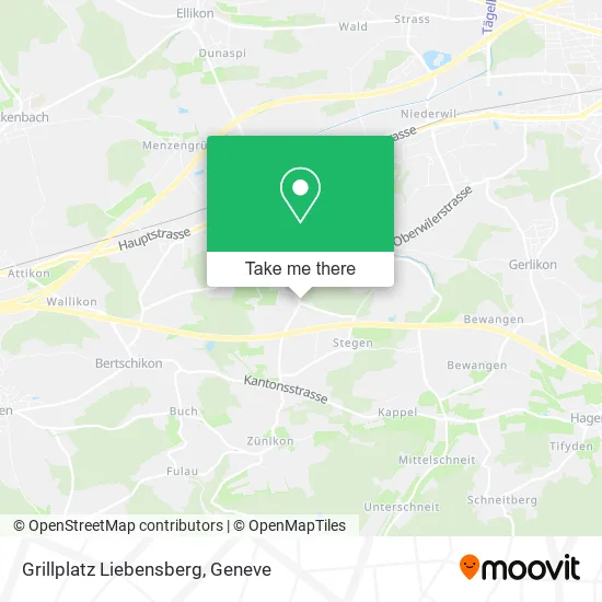 Grillplatz Liebensberg map