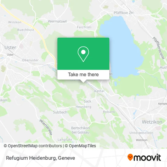 Refugium Heidenburg map