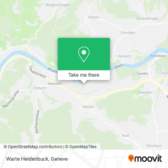 Warte Heidenbuck map