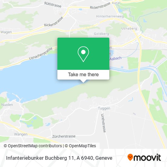 Infanteriebunker Buchberg 11, A 6940 map