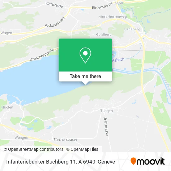 Infanteriebunker Buchberg 11, A 6940 map